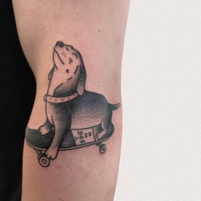 tattoo femenino perro 65