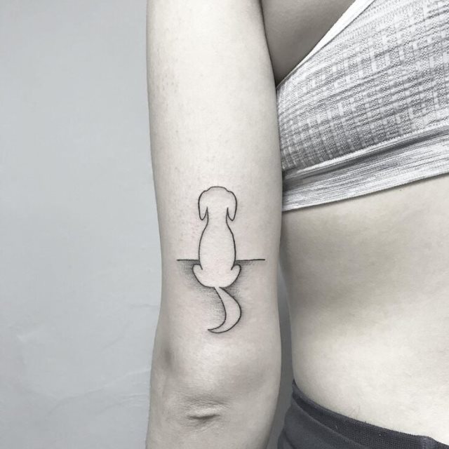 tattoo femenino perro 66