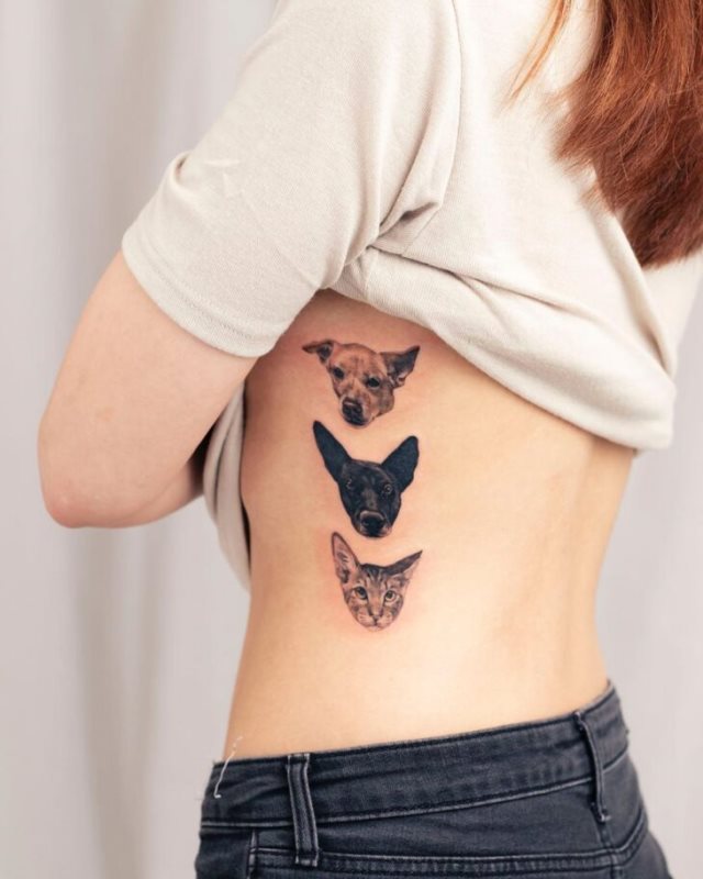 tattoo femenino perro 67