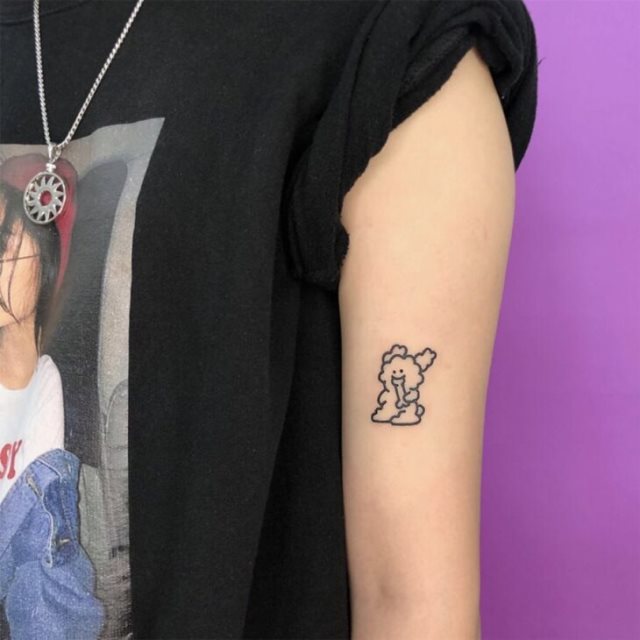 tattoo femenino perro 68