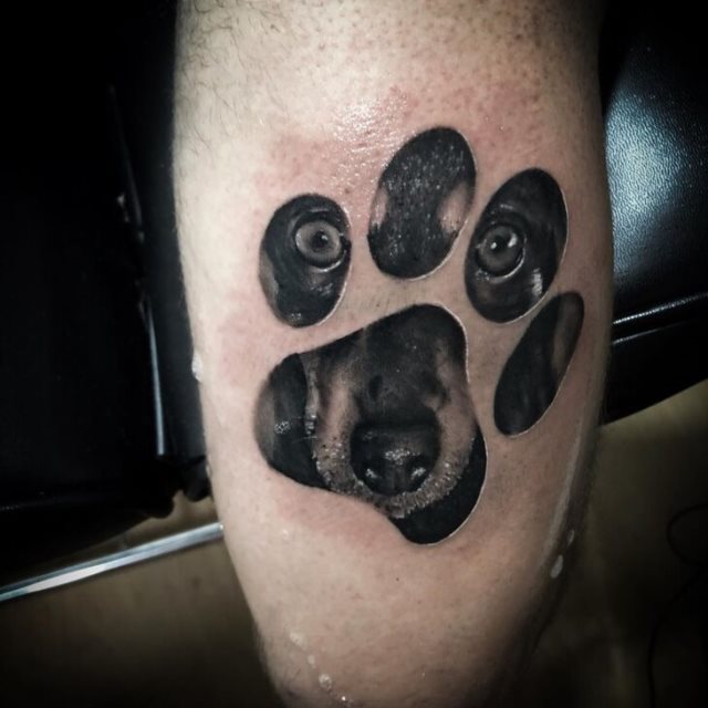 tattoo femenino perro 72