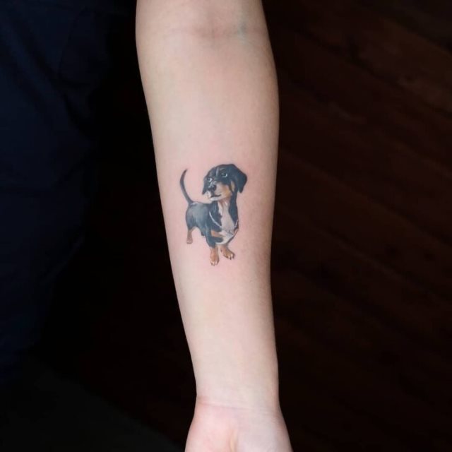 tattoo femenino perro 75