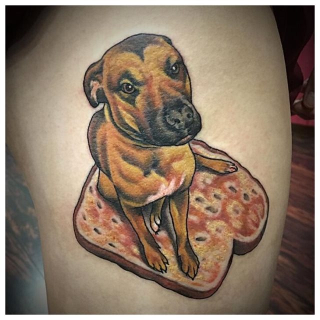 tattoo femenino perro 77