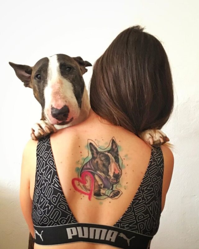 tattoo femenino perro 78