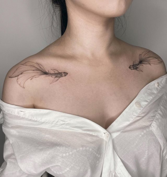 tattoo femenino pez 36