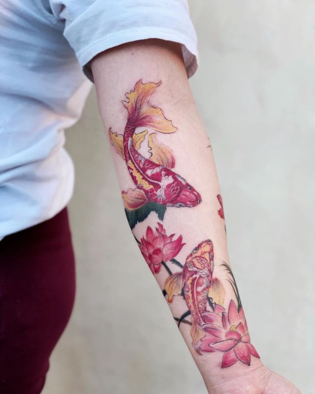 tattoo femenino pez 55