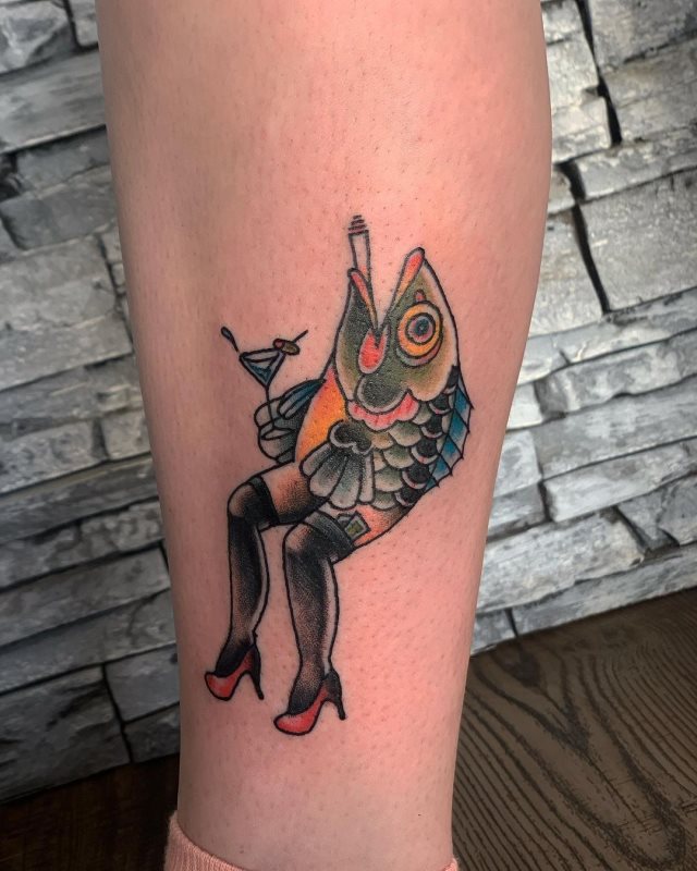tattoo femenino pez 65
