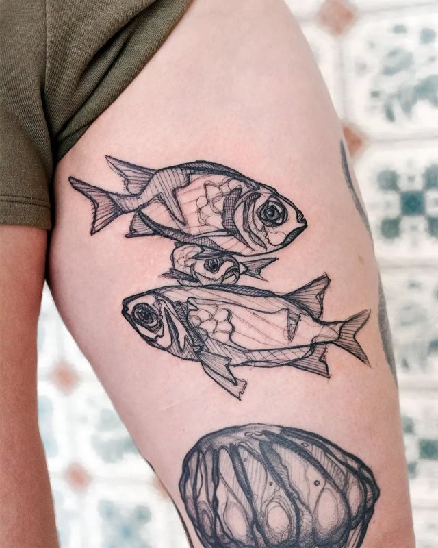 tattoo femenino pez 67
