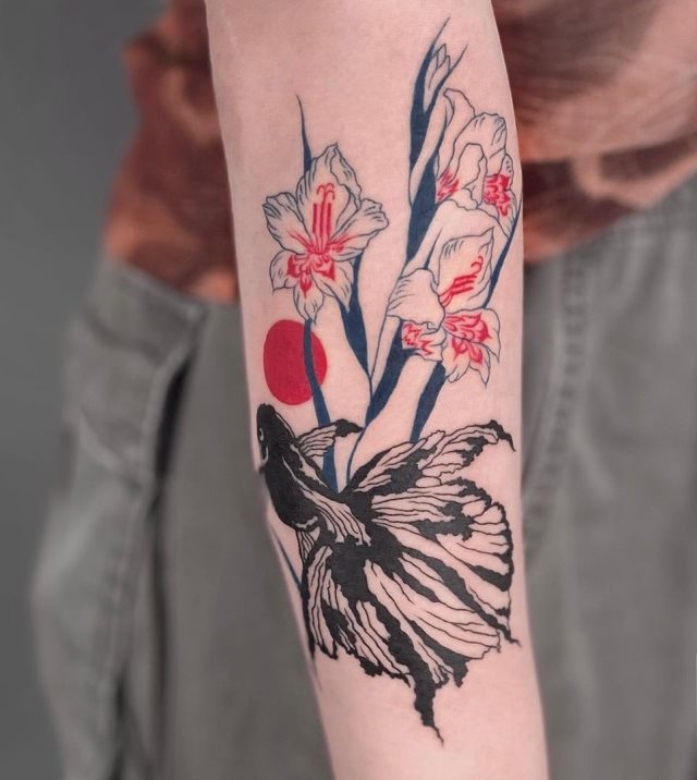 tattoo femenino pez 75