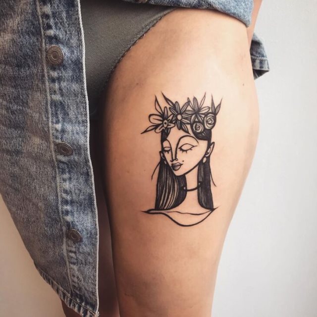 tattoo femenino sexy 30