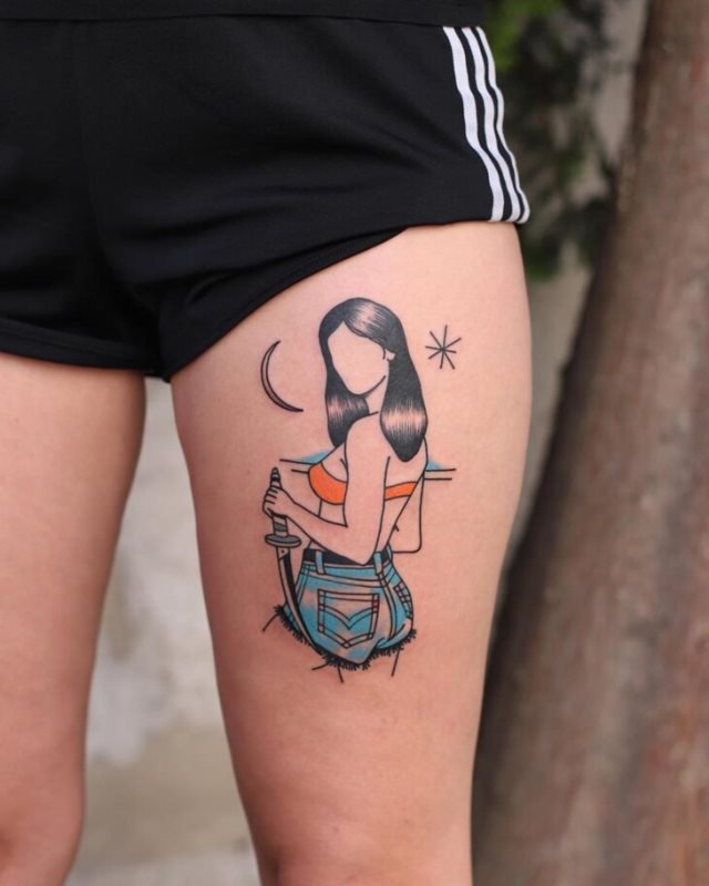 tattoo femenino sexy 63