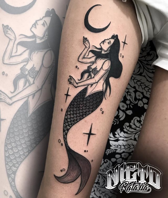 tattoo femenino sirena 04