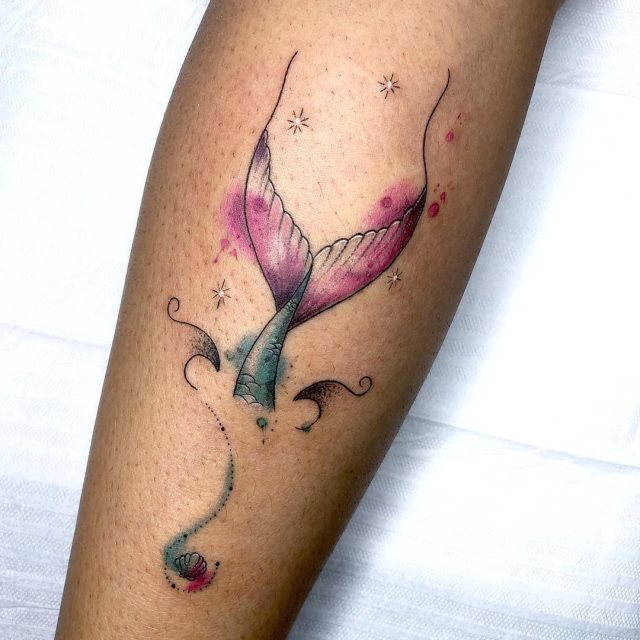 tattoo femenino sirena 05