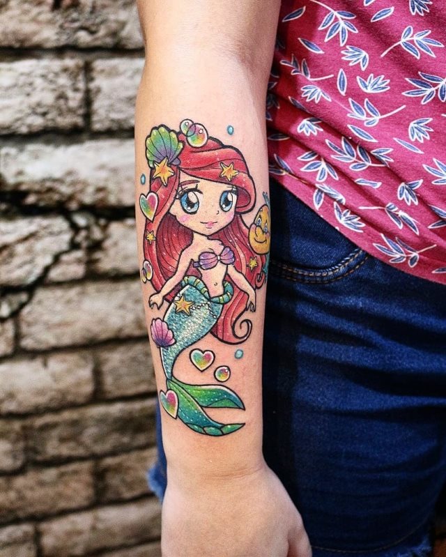 tattoo femenino sirena 09