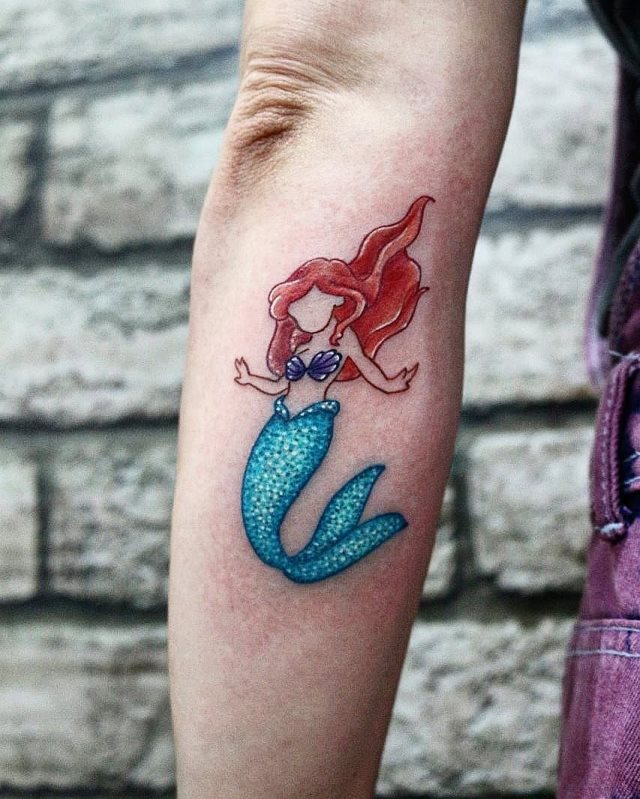 tattoo femenino sirena 10