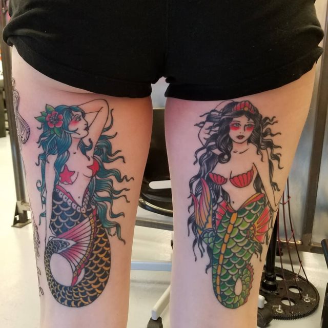 tattoo femenino sirena 21