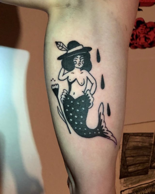 tattoo femenino sirena 26