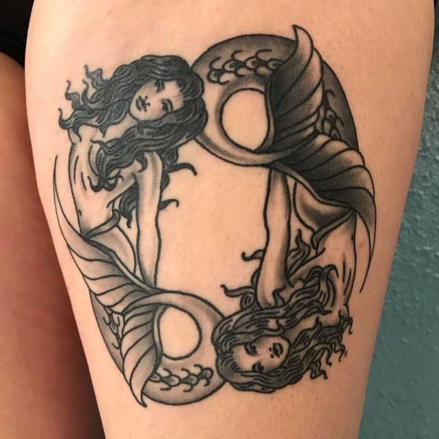 tattoo femenino sirena 38