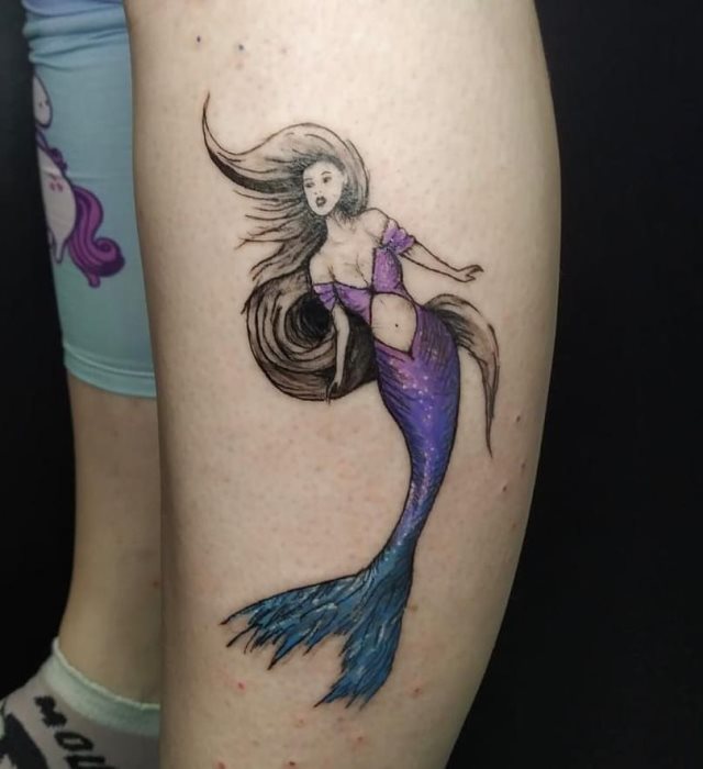 tattoo femenino sirena 41