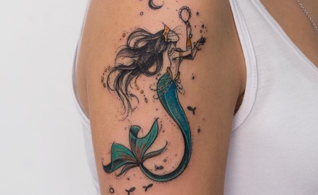 tattoo femenino sirena 50