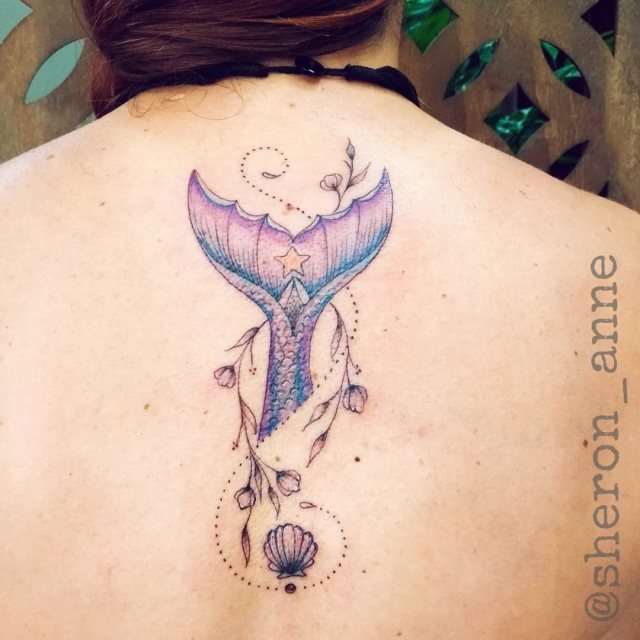 tattoo femenino sirena 56
