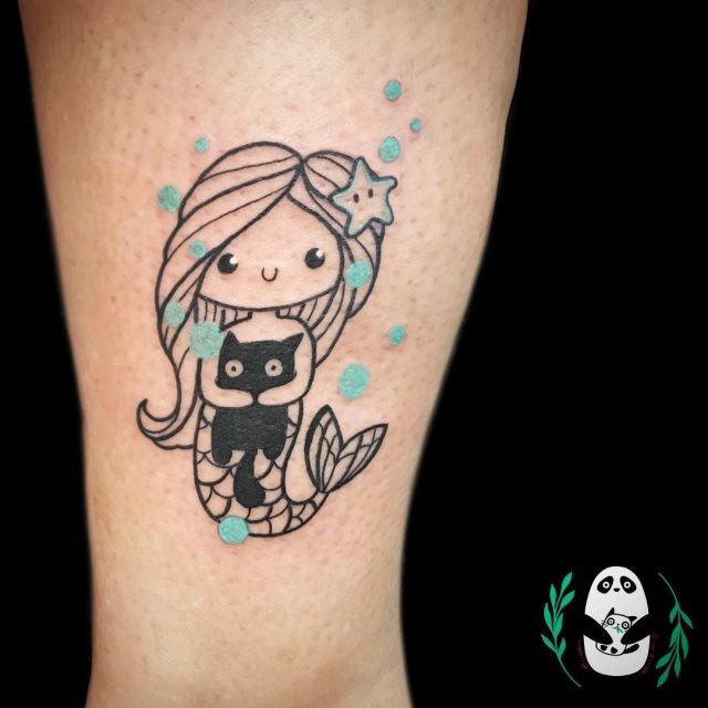 tattoo femenino sirena 60