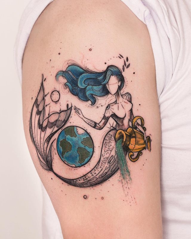 tattoo femenino sirena 69