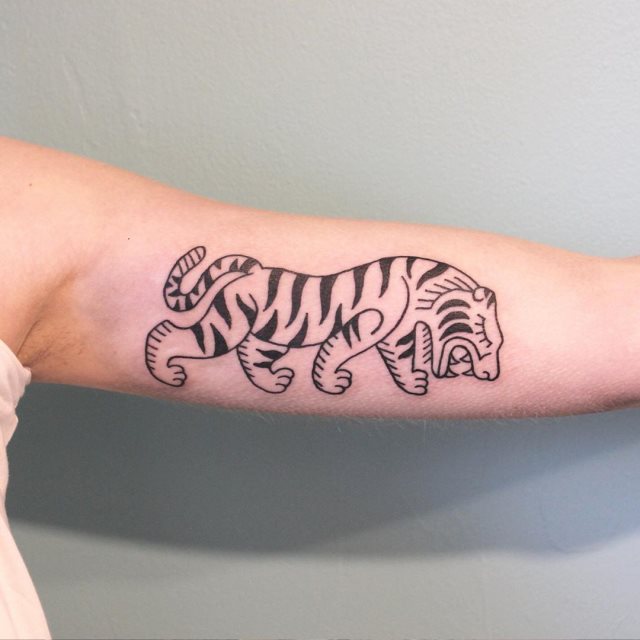 tattoo femenino tigre 03