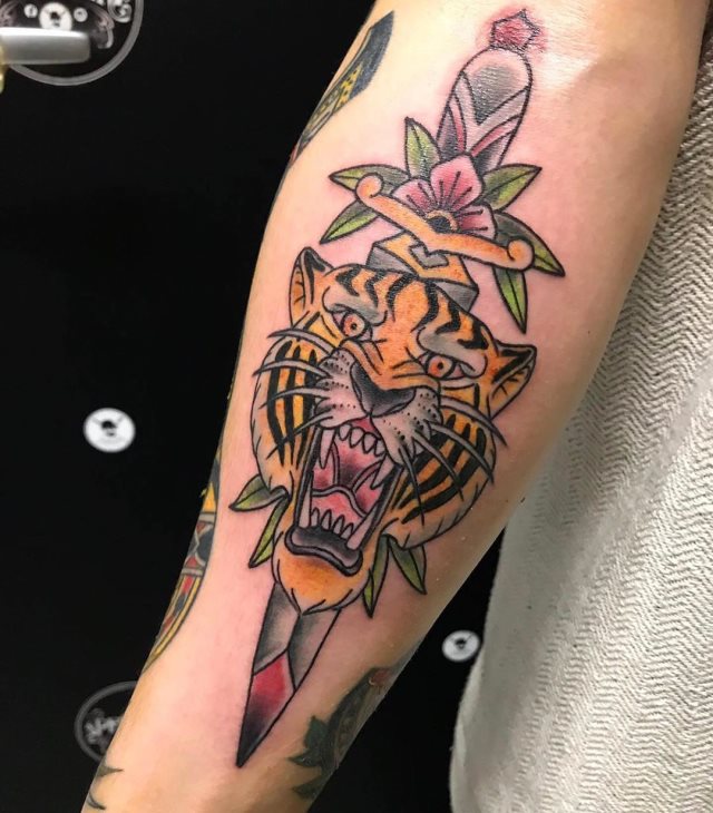tattoo femenino tigre 04