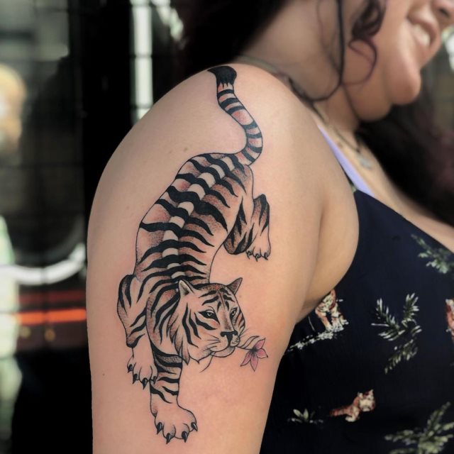 tattoo femenino tigre 09