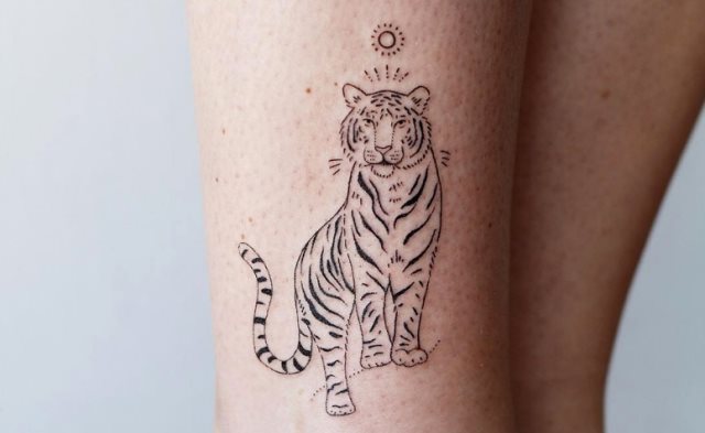 tattoo femenino tigre 12