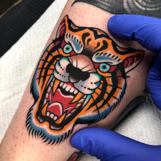 tattoo femenino tigre 22