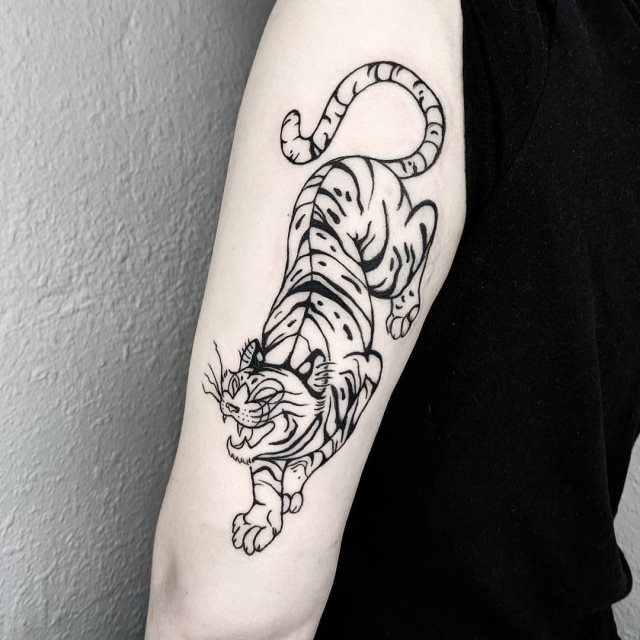 tattoo femenino tigre 24