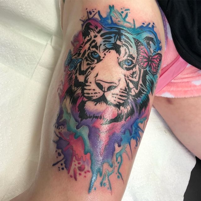 tattoo femenino tigre 27