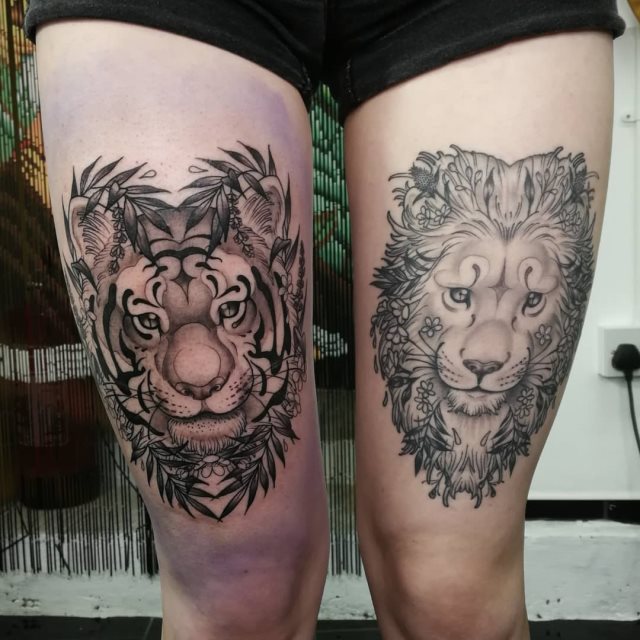 tattoo femenino tigre 28