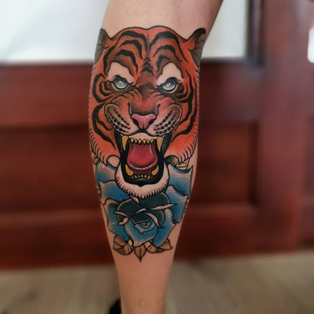 tattoo femenino tigre 32
