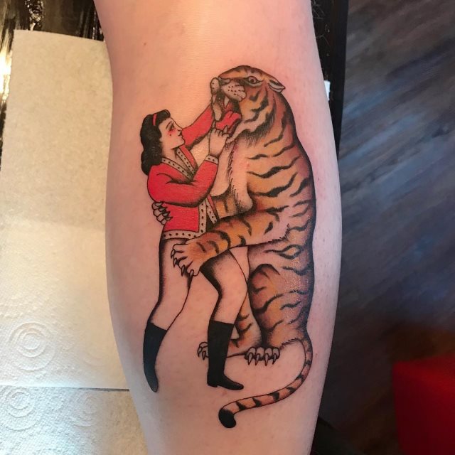 tattoo femenino tigre 40