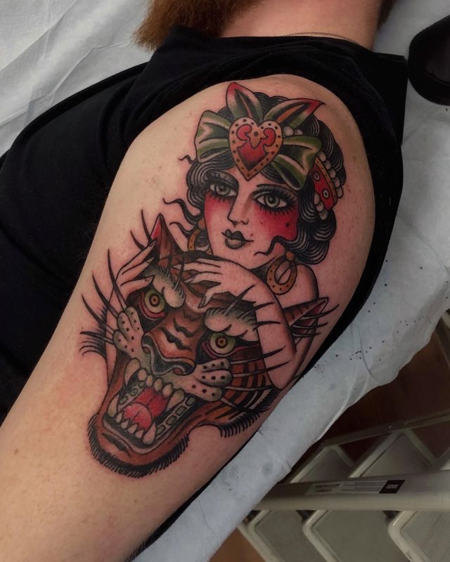 tattoo femenino tigre 50
