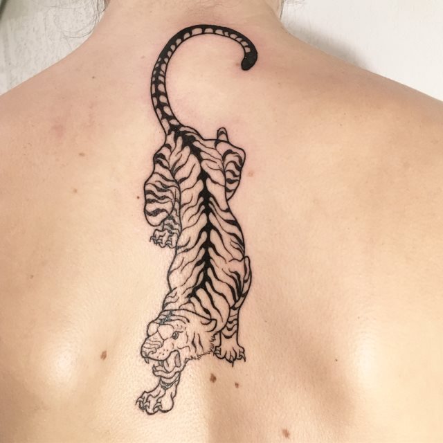 tattoo femenino tigre 61