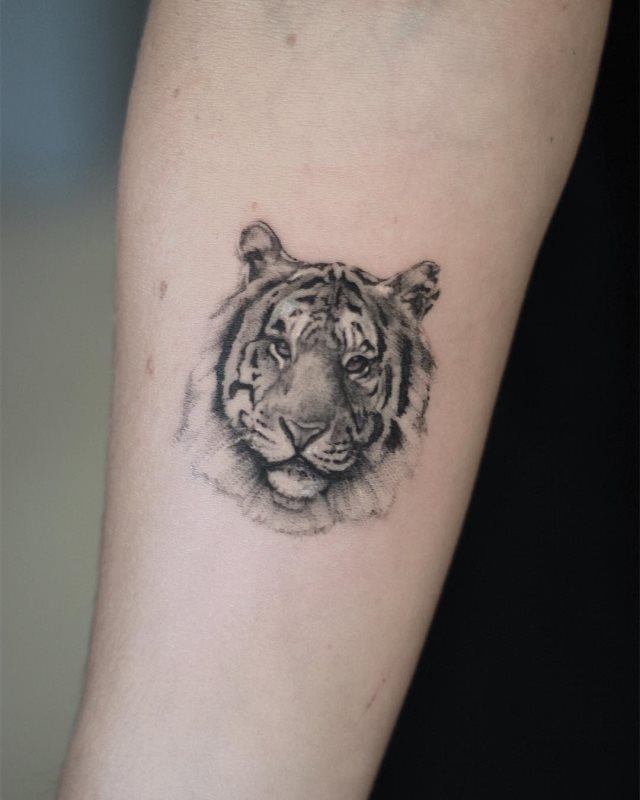 tattoo femenino tigre 64