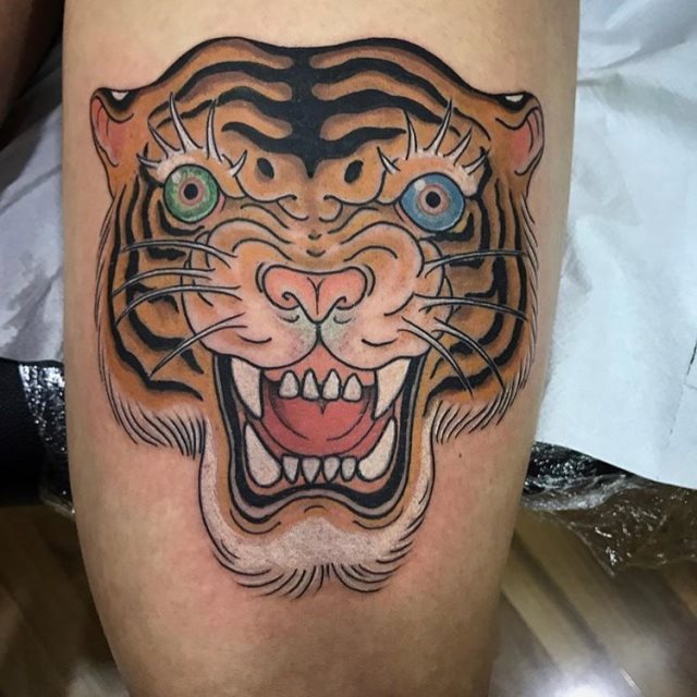 tattoo femenino tigre 70