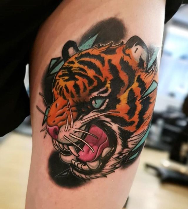tattoo femenino tigre 71