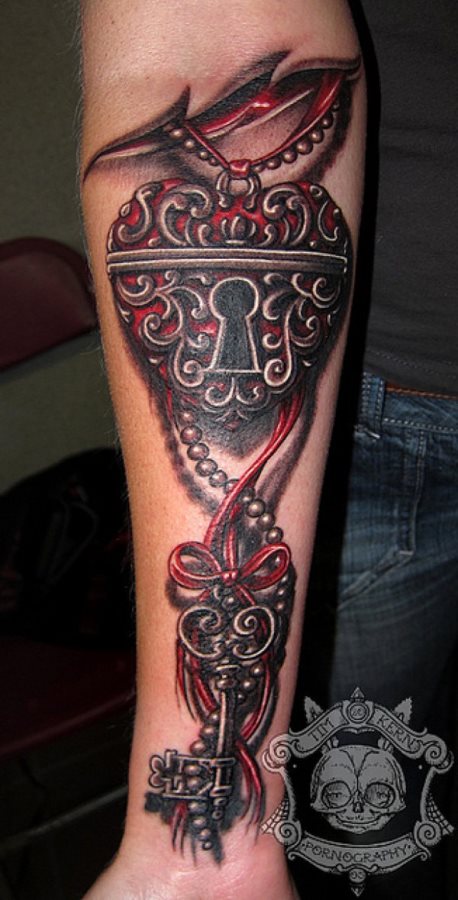 tatuaje CandadoyLlave152