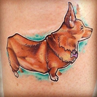 tatuaje perro 45