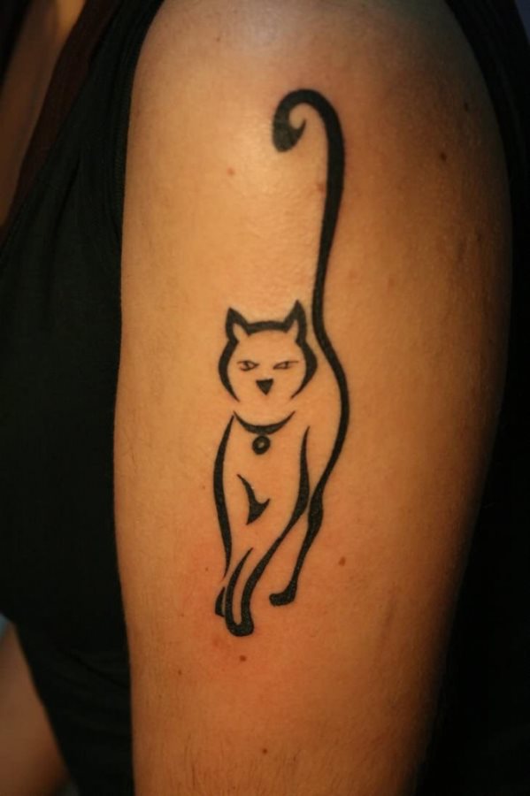 tatuaje gato 13