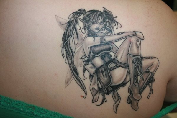 Diseo con influencia manga de un hada Diseo con influencia manga de un hada