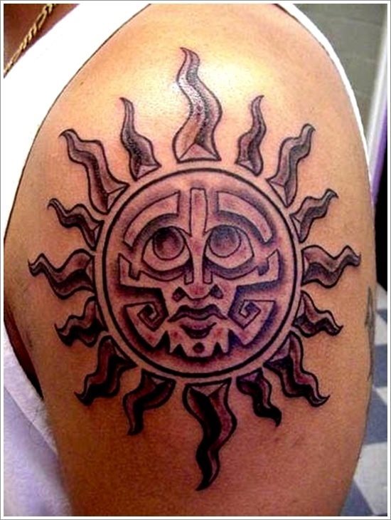 Imagen de un sol que parece azteca Imagen de un sol que parece azteca