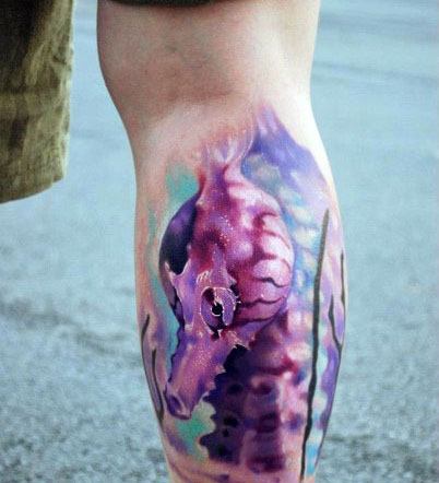 tatuaje caballito de mar para hombre 21