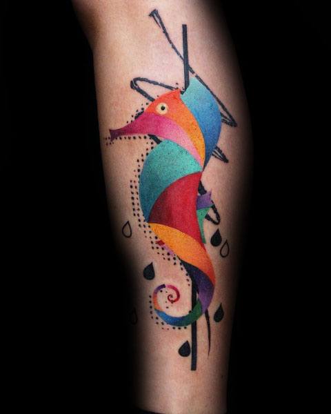 tatuaje caballito de mar para hombre 30