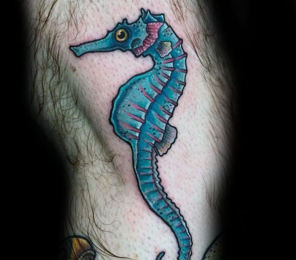 tatuaje caballito de mar para hombre 40